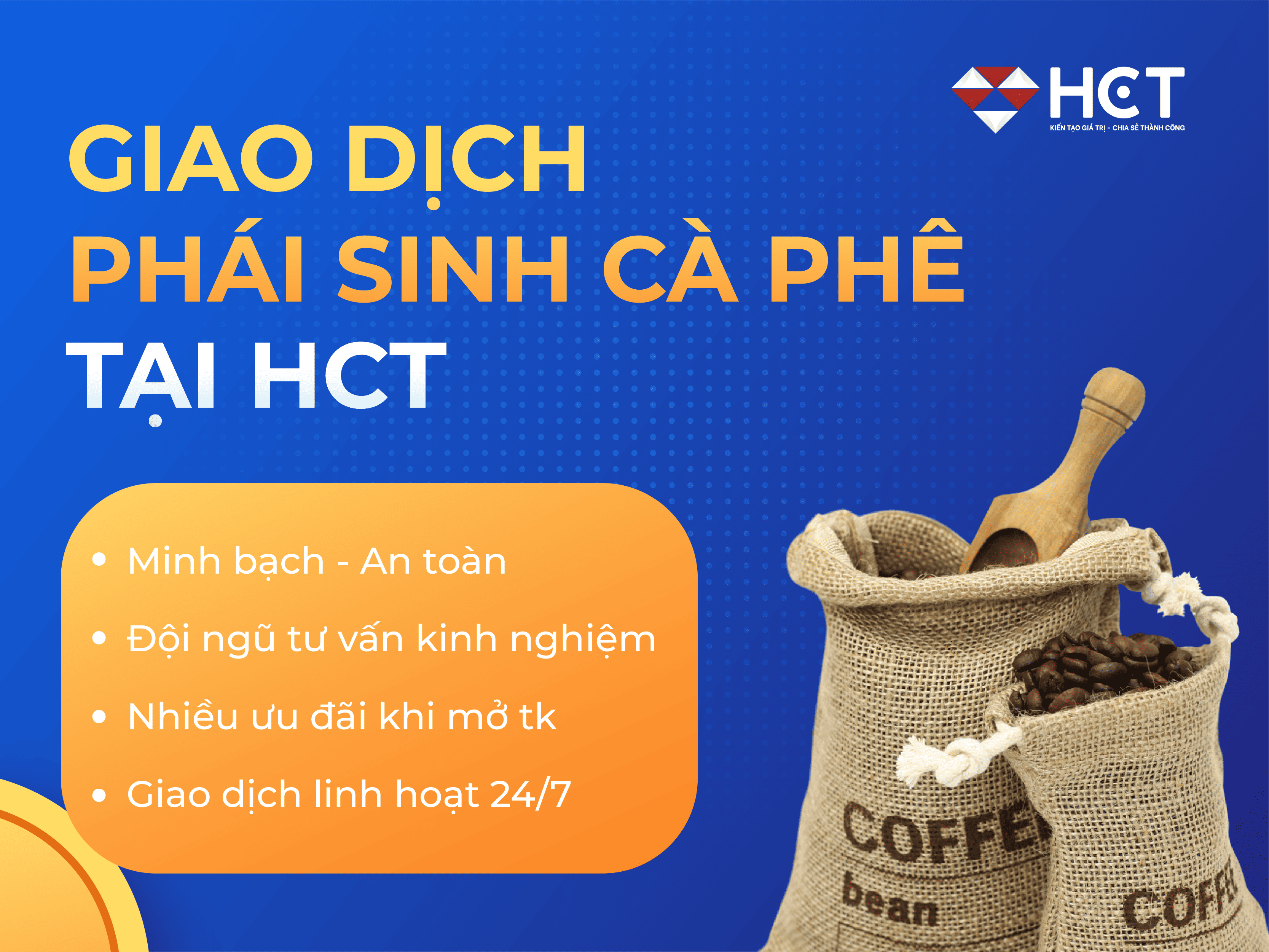 giao dịch phái sinh cà phê tại HCT