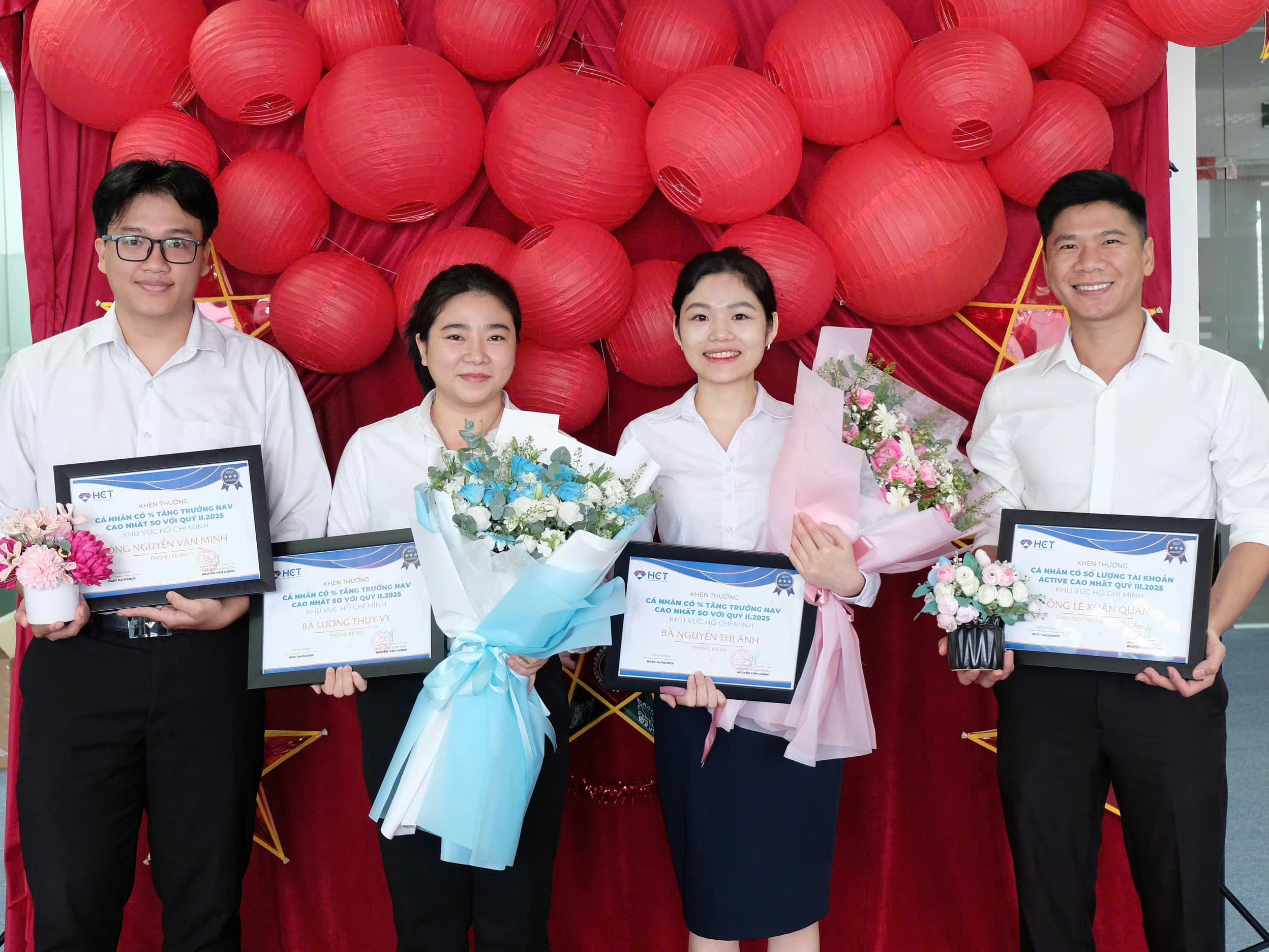 Các cá nhân xuất sắc tại Hội sở TP Hồ Chí Minh 